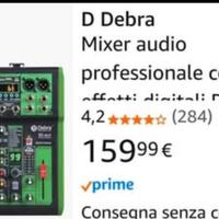 Mixer audio professionale con 99effetti ,6 canali 