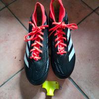 Scarpe da calcio uomo nero e arancione 