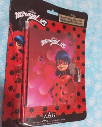 Set due pezzi diario segreto bambina Miraculous