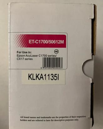 TONER COMPATIBILE Epson aculaser  C1700 , CX17