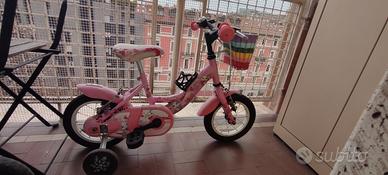 bicicletta con rotelle per bambina 2-4 anni