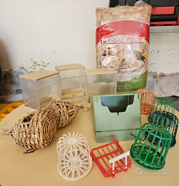 Nidi mangiatoie bengalini diamantini canarini