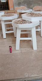 sgabellini in legno 
