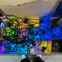 catena luminosa lineare 16sfere led multicolore 