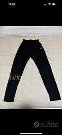 Pantaloni siksilk nero e oro