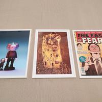 Set 3 Quadretti A4 + poster Kaws Klimt The Office