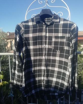 Camicia a quadri calda 100% cotone come nuova
