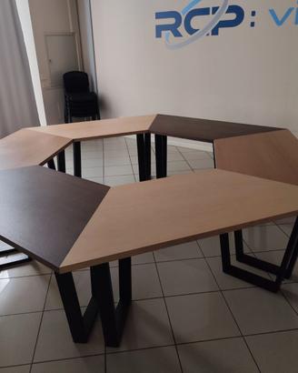 TAVOLO UFFICIO DESIGN 3 COLORI