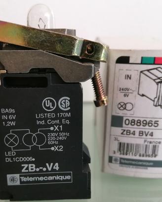 Terminale per base Telemecanique tipo ZB4 BV4