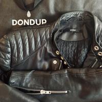 Giacca chiodo in vera pelle Dondup