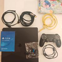 ps4 slim 1TB completa di accessori