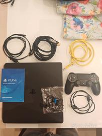 ps4 slim 1TB completa di accessori