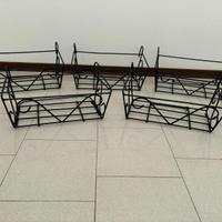 5 fioriere da ringhiera nuove