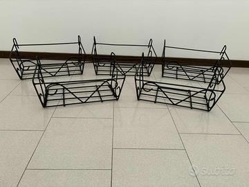 5 fioriere da ringhiera nuove