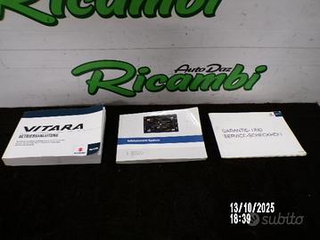LIBRETTO USO MANUTENZIONE SUZUKI VITARA LY 2018
