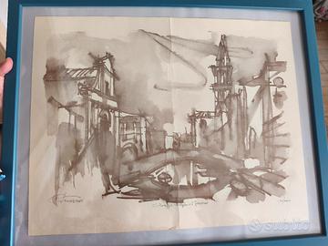 litografia Chioggia - Riva Vena - Tomaz