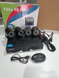 Kit dvr 4 telecamere IP PoE