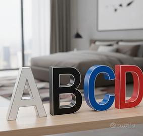 Lettere personalizzate 3d