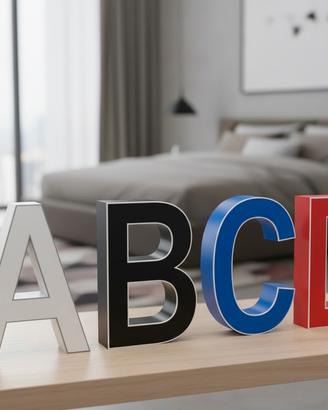 Lettere personalizzate 3d