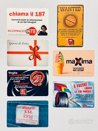7 schede telefoniche Telecom Maxima XXL long