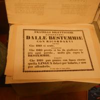 Raro Bando gesuita contro l'uso della bestemmia