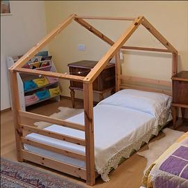 Letto Montessori casetta in legno