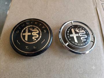 Pulsante clacson, emblema, alfa romeo