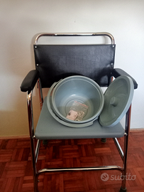 Sedia comoda wc per anziani
