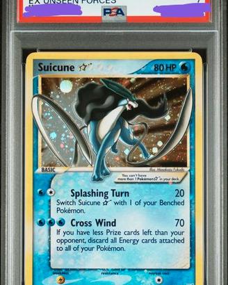 suicune gold star  PSA 7