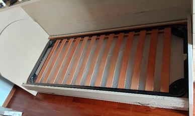 Letto singolo con secondo letto estraibile