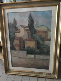 Quadro Pittore Antonio Sbrana "Caseggiato"