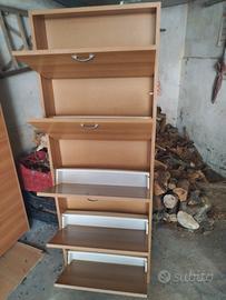 Scarpiera in legno 