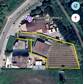 Terreno edificabile con fabbricato C2