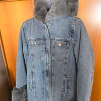 Giubbotto jeans con pelo Matis Glam