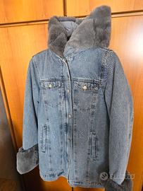 Giubbotto jeans con pelo Matis Glam