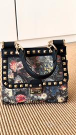 Borsa Fracomina con borchie e stampa floreale