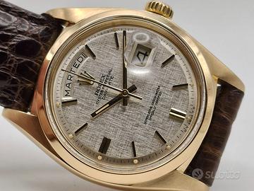 Rolex Day Date in oro giallo 18 carati, raro, 1802