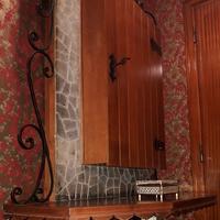 Mobile Bar  in legno e ferro battuto