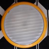 Plafoniera in plastica con vetro satinato vintage 