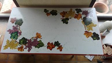 Tavolo decorato a mano Domiziani Deruta