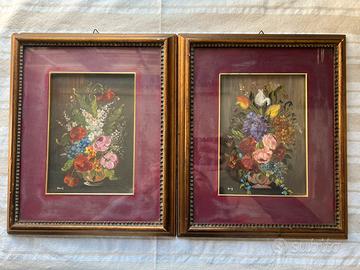 Coppia Dipinti Olio su Rame - Firma "Oris"