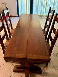 Tavolo fratino in noce massello