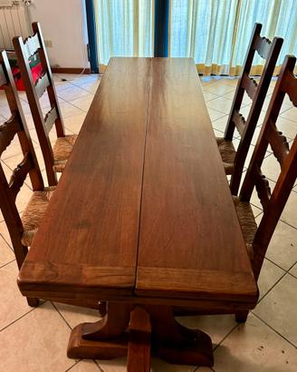 Tavolo fratino in noce massello