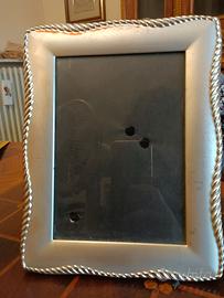 Cornice portafoto avorio con bordo decorato