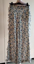 pantalone in raso di seta fluido
