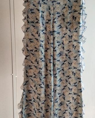 pantalone in raso di seta fluido