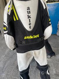 Tuta e stivali moto bambino 