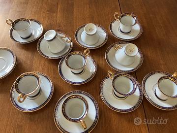 10 tazzine da caffè porcellana tedesca d’epoca
