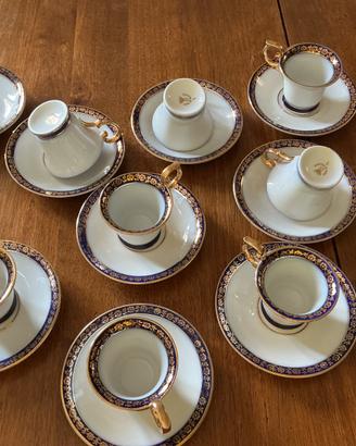 10 tazzine da caffè porcellana tedesca d’epoca