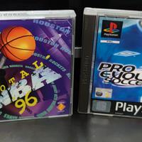 Total Nba 96 + Pro Evolution Soccer 2 ps1